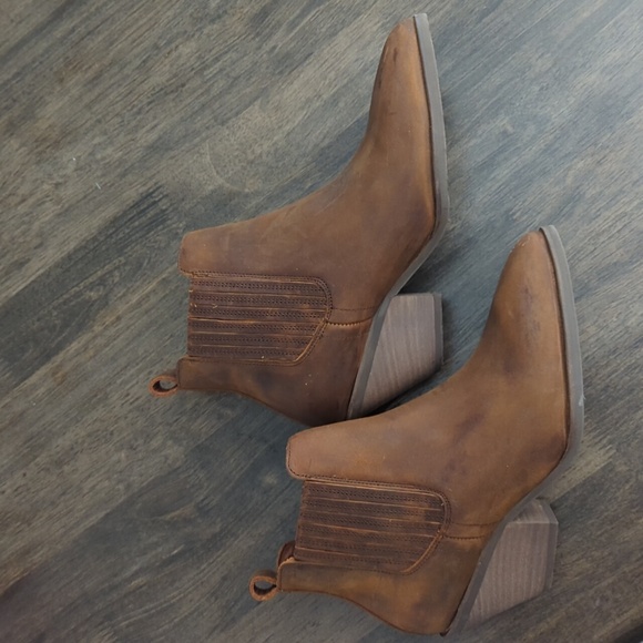 Portland Leather Shoes - Brown Patina boots (Portland leather)